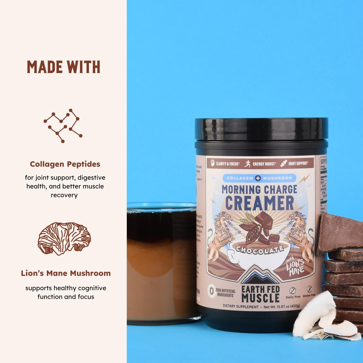 Coconut milk base delivers creamy texture without dairy.