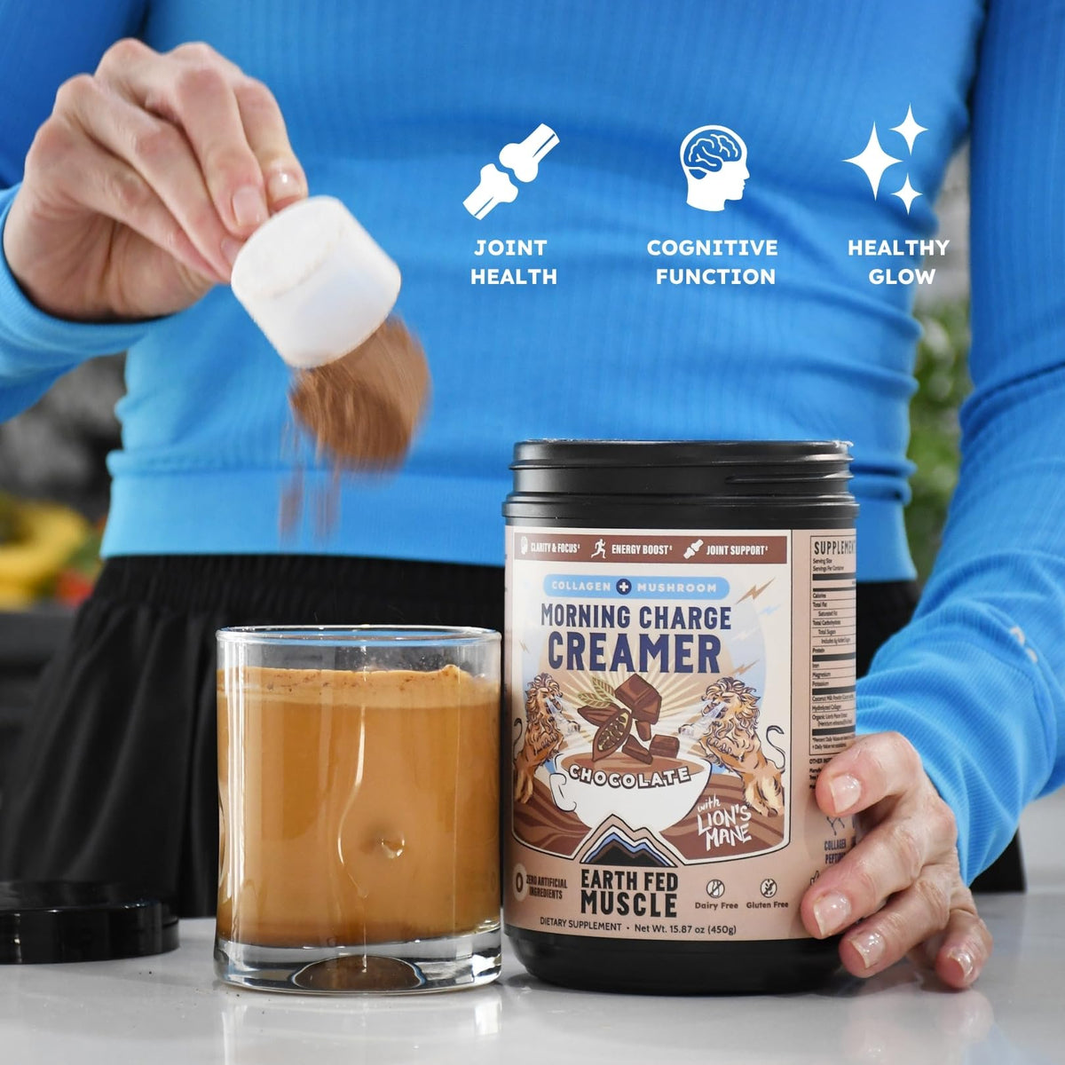 Collagen Peptides in each serving may support joint comfort and skin wellness.