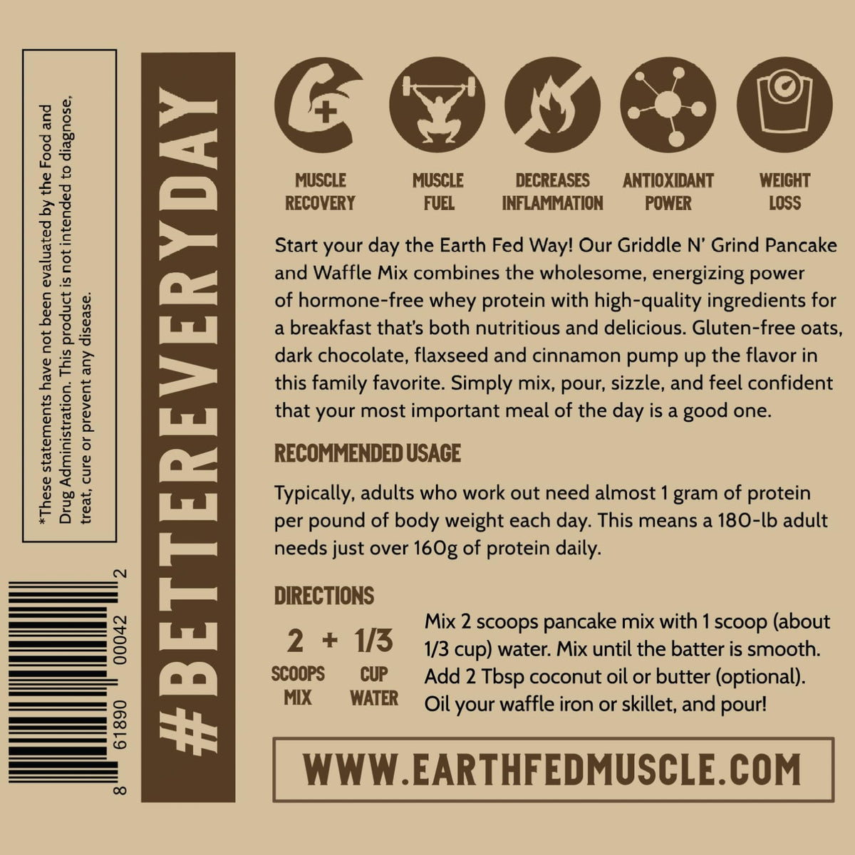 Earth Fed Muscle post-workout breakfast option with balanced macros