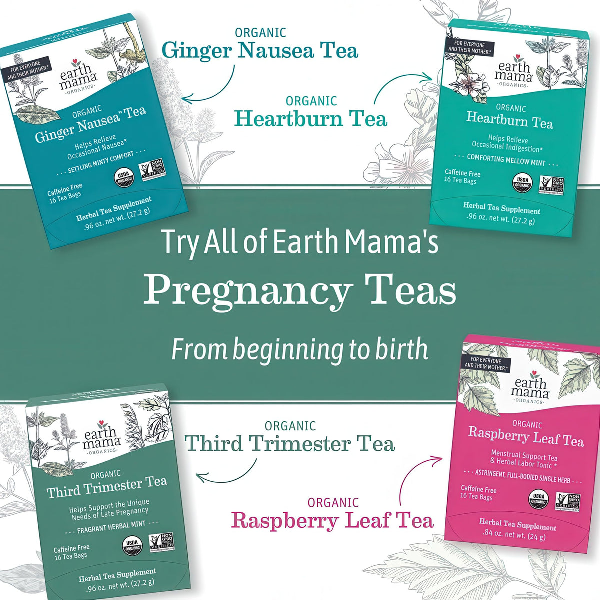 Earth Mama Milkmaid Tea box set displayed for six-pack purchase