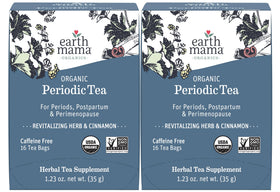 Earth Mama Organic Periodic Tea tea bag closeup for a comforting cycle ritual