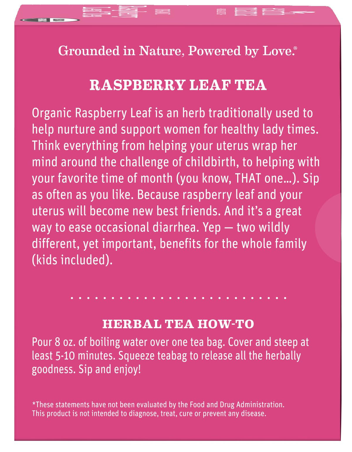Earth Mama Organic Raspberry Leaf Tea family-friendly use in kitchen setting