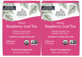 Earth Mama Organic Raspberry Leaf Tea tea bag in cup for prenatal preparation ritual