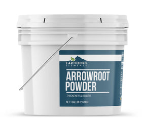 Arrowroot powder used as a thickener in recipes by Earthborn Elements.