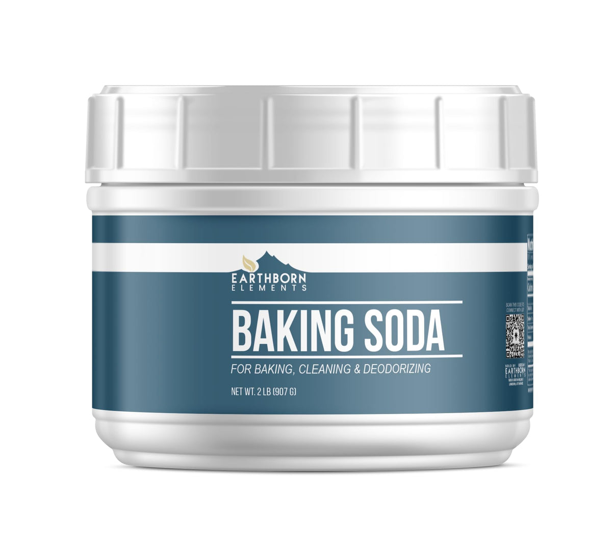 Earthborn Elements Baking Soda tub sealed for long lasting freshness and versatility