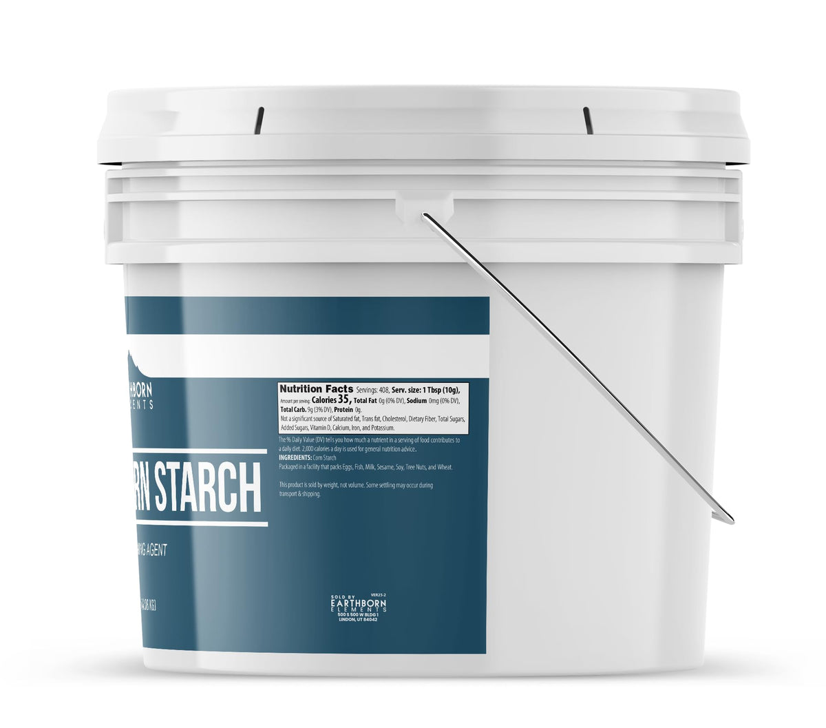 Earthborn Elements corn starch thickens sauces and gravies for restaurant-quality textures.