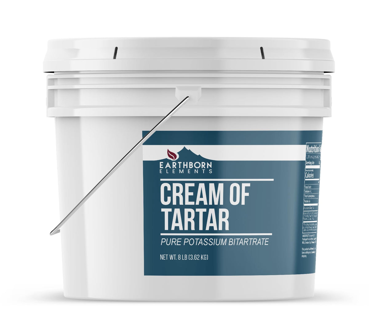 Earthborn Elements Cream of Tartar label shows pure, undiluted formula