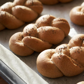 Earthborn Elements flour in bowl with ingredients highlighting pure, simple pantry