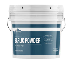 Earthborn Elements garlic powder bucket with sealed lid for bulk seasoning