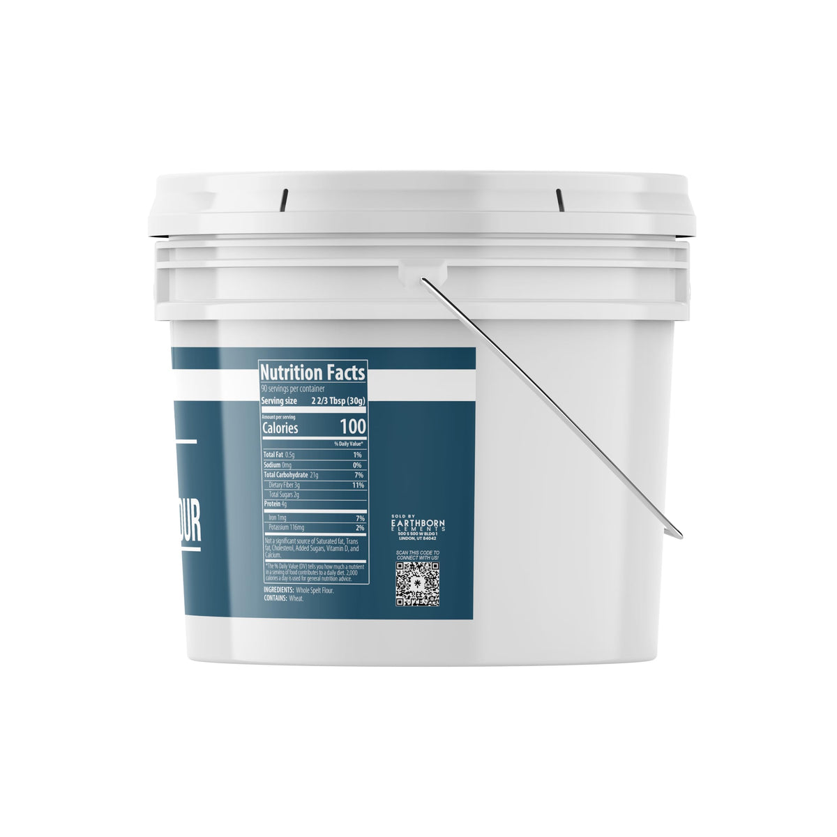 Earthborn Elements spelt flour texture close-up ideal for bread and pastry