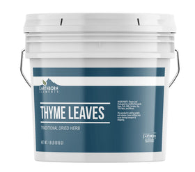 Earthborn Elements Thyme leaves fancy cut close-up, ideal for enriching sauces and roasts.
