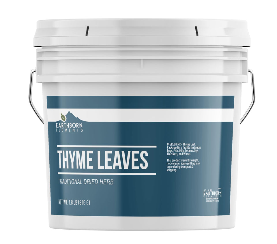 Earthborn Elements Thyme leaves fancy cut close-up, ideal for enriching sauces and roasts.