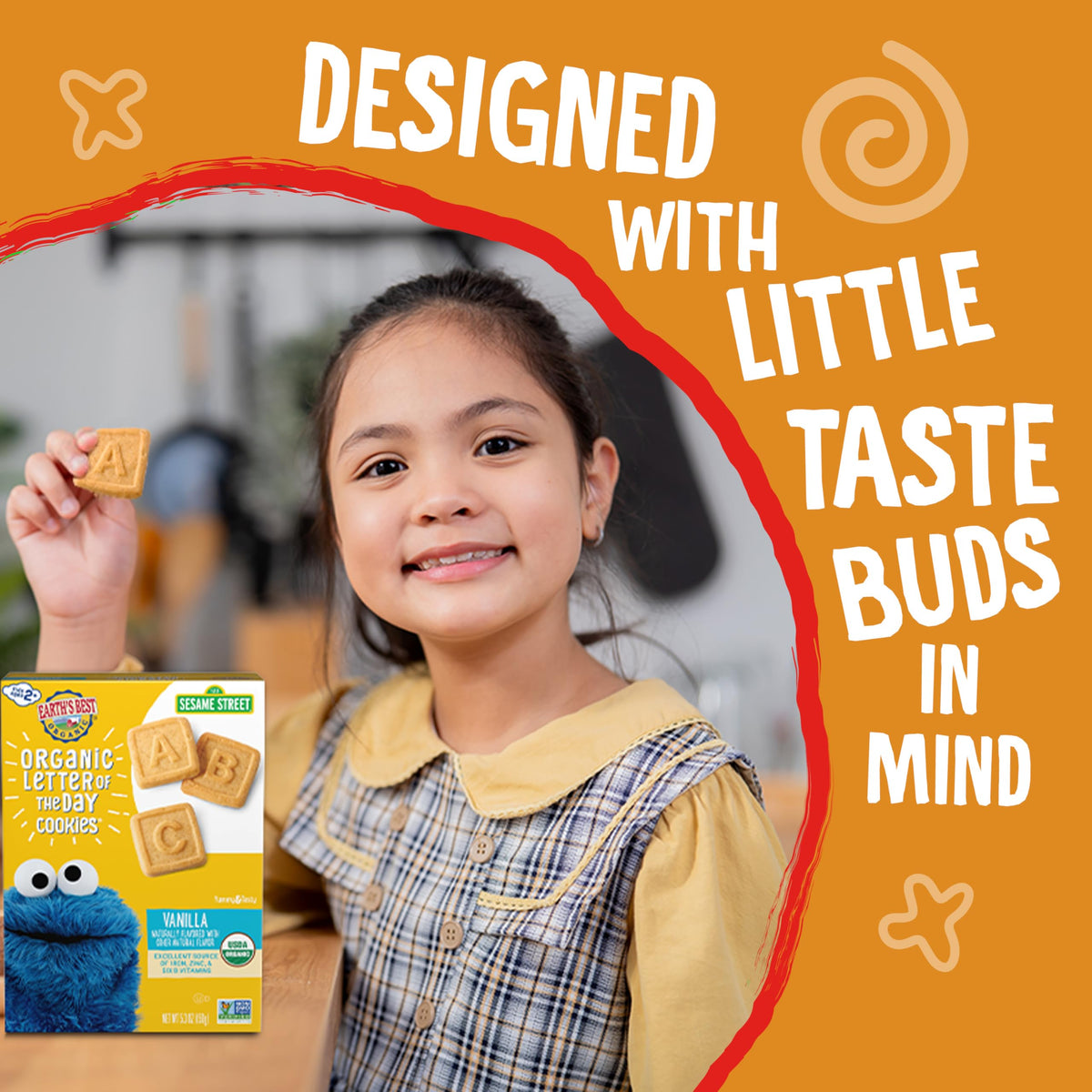 Earth's Best organic certification label on pouch highlighting certified organic ingredients.