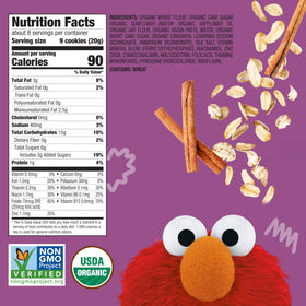 Earth’s Best Organic Sesame Street branding on packaging, trusted toddler snack.