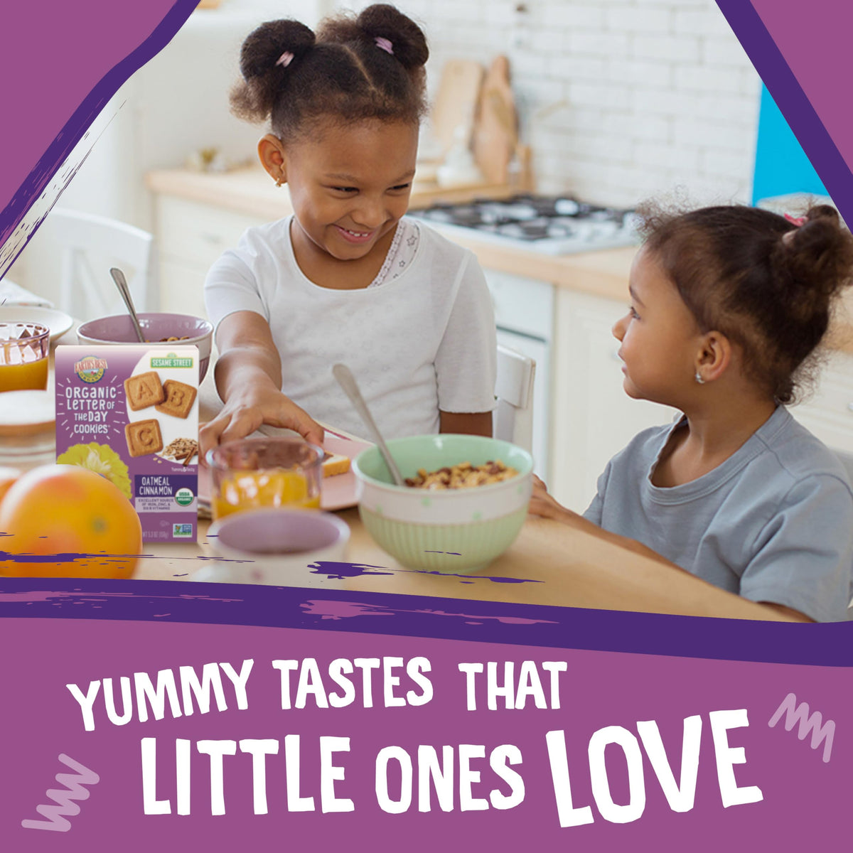Earth’s Best Letter of the Day Cookies lunchbox-friendly snack for busy mornings.
