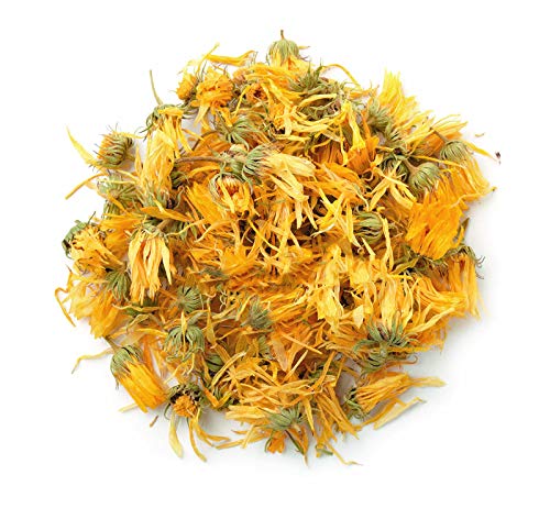EarthWise Aromatics calendula flowers 1lb pack for herbal tea infusions.
