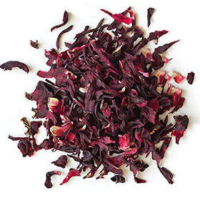 EarthWise Hibiscus flowers closeup of dried buds for refreshing iced tea