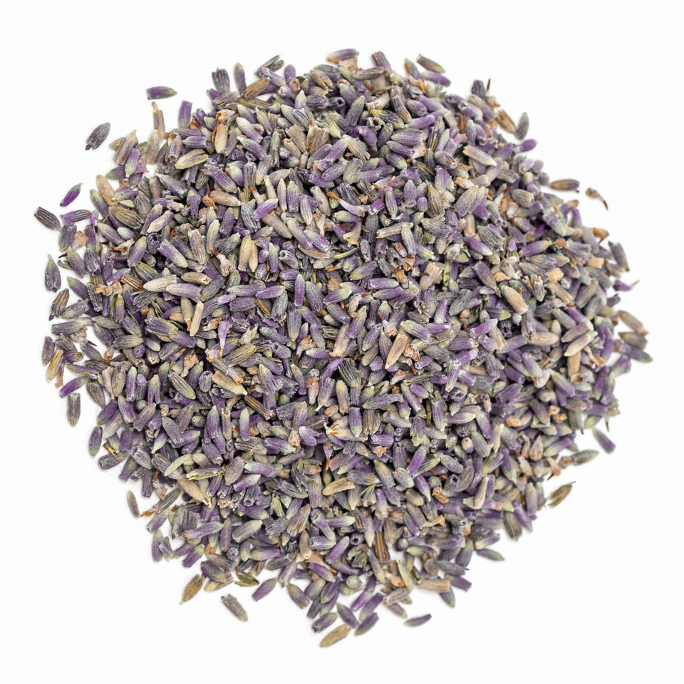EarthWise Aromatics organic lavender buds ready for culinary use and tea.