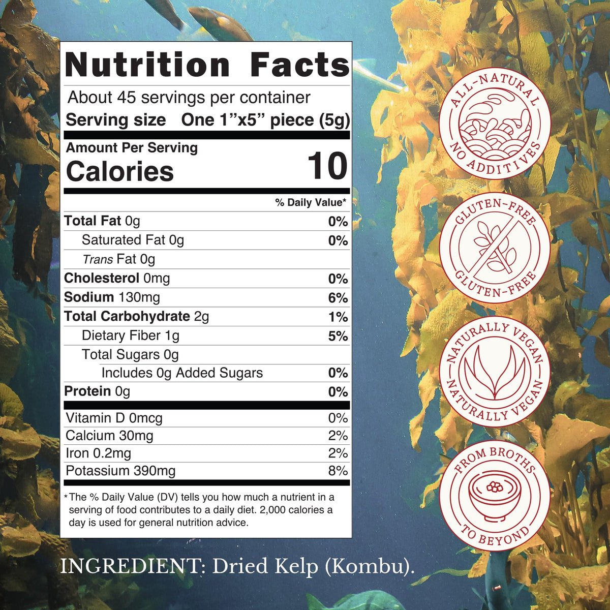 East and Else Dashi Kombu enhances ramen and miso broths with natural depth.