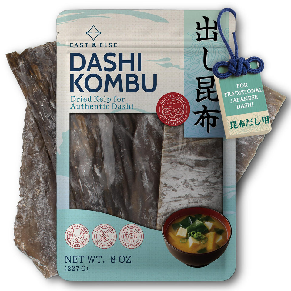 East and Else Dashi Kombu whole leaf for rich umami stock.