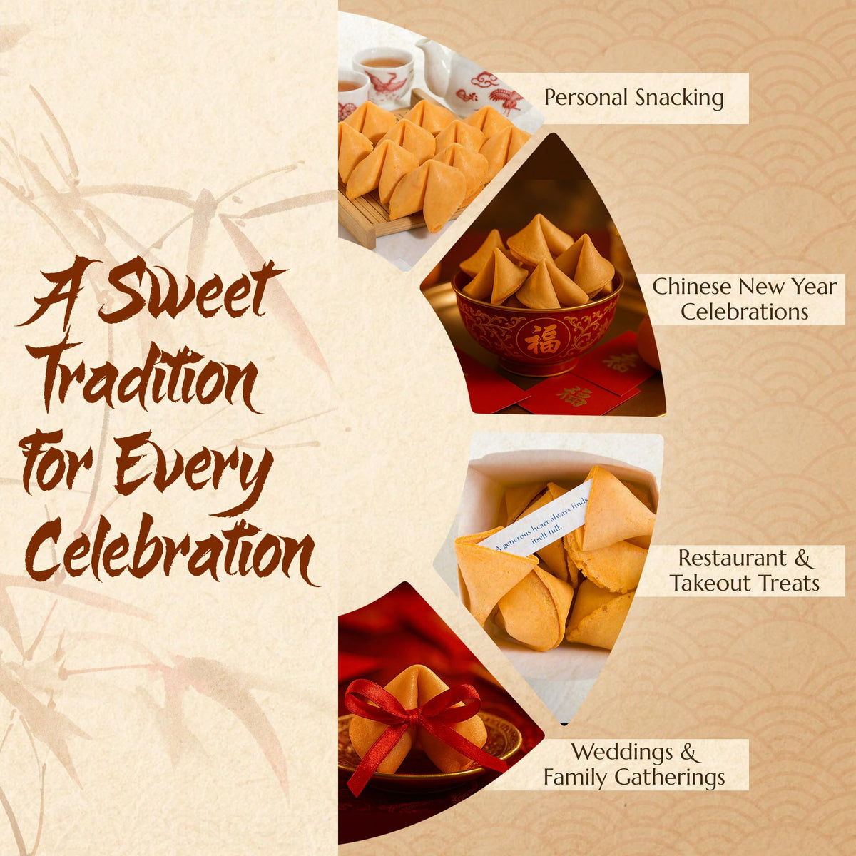 Individually wrapped East and Else cookies stay fresh for guests.