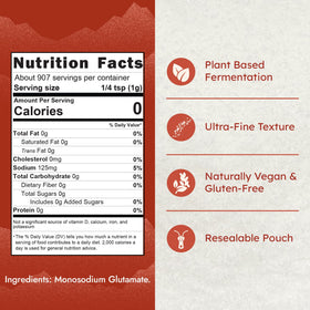 Bulk bag of East and Else MSG on kitchen counter for easy access