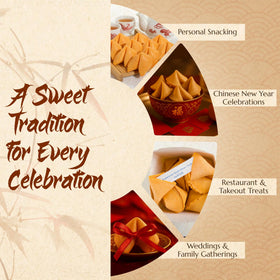 Close-up of East and Else vanilla fortune cookie packaging