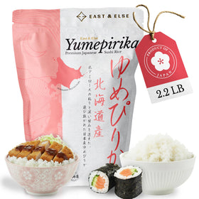 East and Else Yumepirika short-grain rice bag front, premium quality for sushi