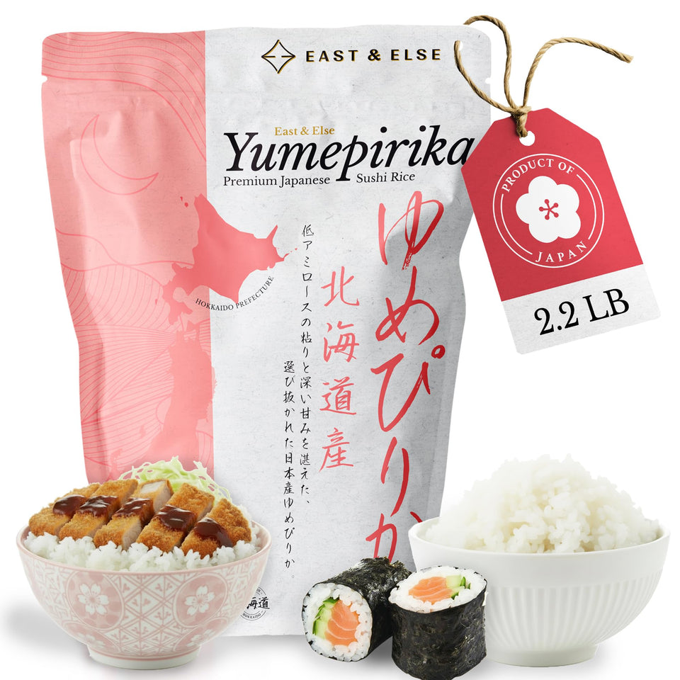 East and Else Yumepirika short-grain rice bag front, premium quality for sushi