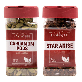 Eastanbul cardamom pods whole, vibrant aroma for chai, curries, and desserts.