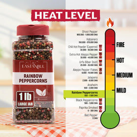 Eastanbul peppercorns with garlic and cumin hint at bold pairings.