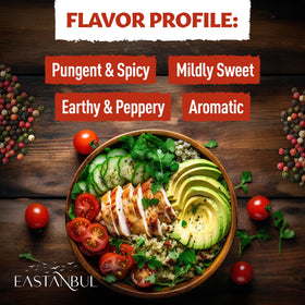 Eastanbul peppercorns green white pink black offer layered flavor in mix.