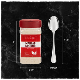 Eastanbul Mahlab spice comes in a bottle, vegan and non-GMO.