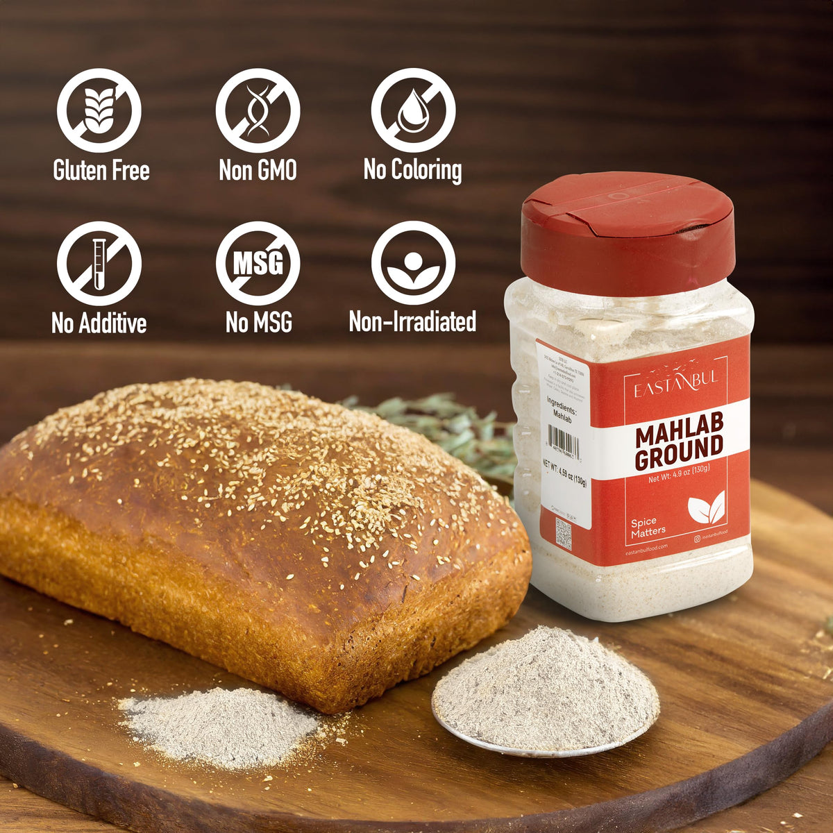 Toasted Eastanbul Mahlab releases cherry almond notes with warm aroma.
