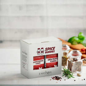 Eastanbul Spice Buddies twin pack front view, ideal for gifting.