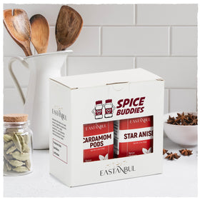 Eastanbul spice duo resealable pouch preserves freshness and flavor.