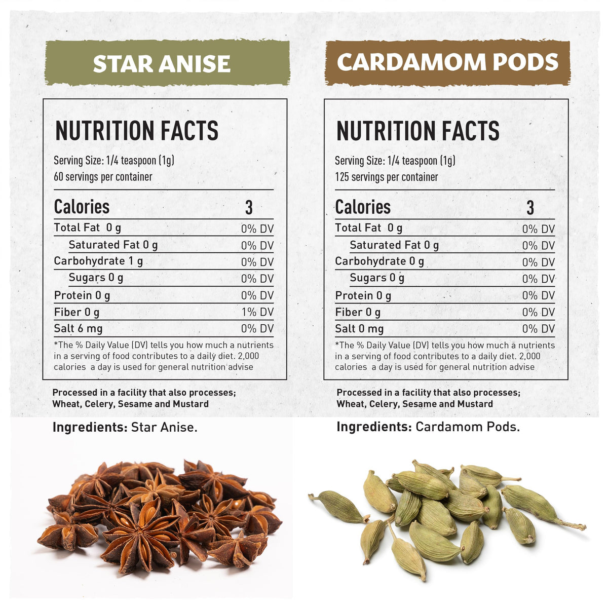 Eastanbul star anise whole pods, licorice aroma for pho broth and pastries.