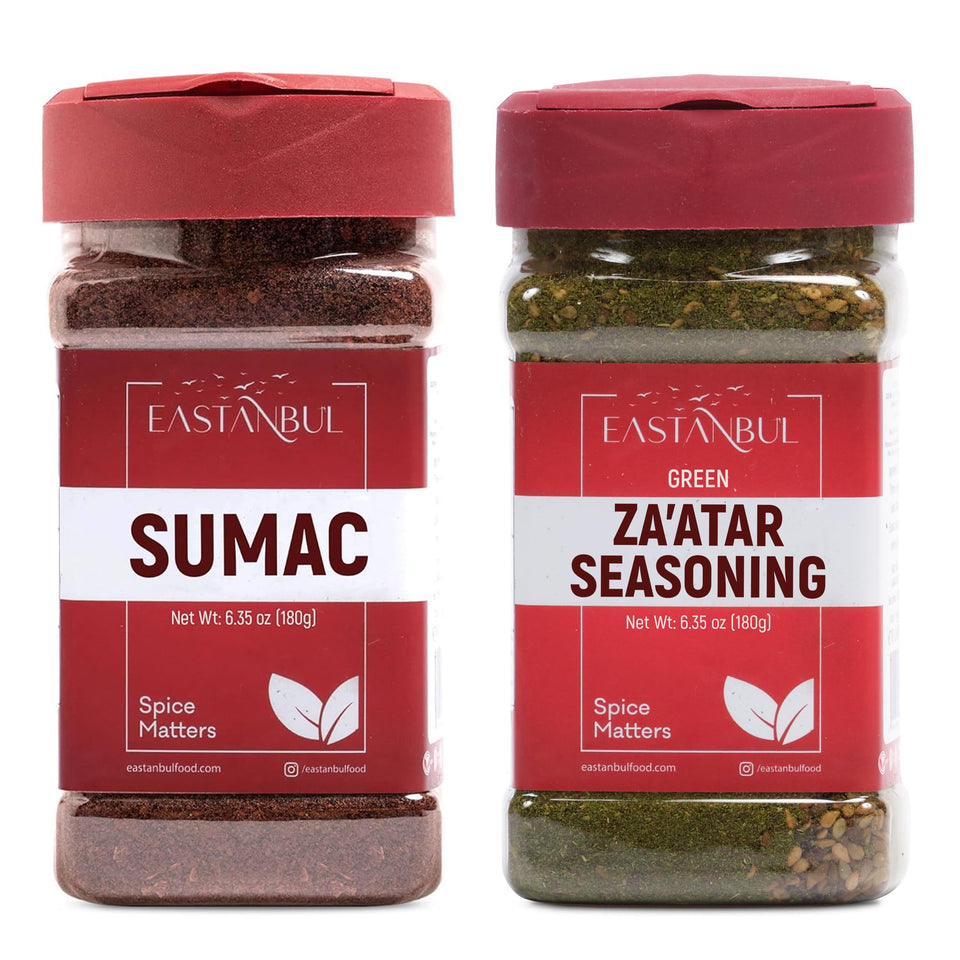 Eastanbul Sumac spice bottle delivers tangy citrus notes for salads.