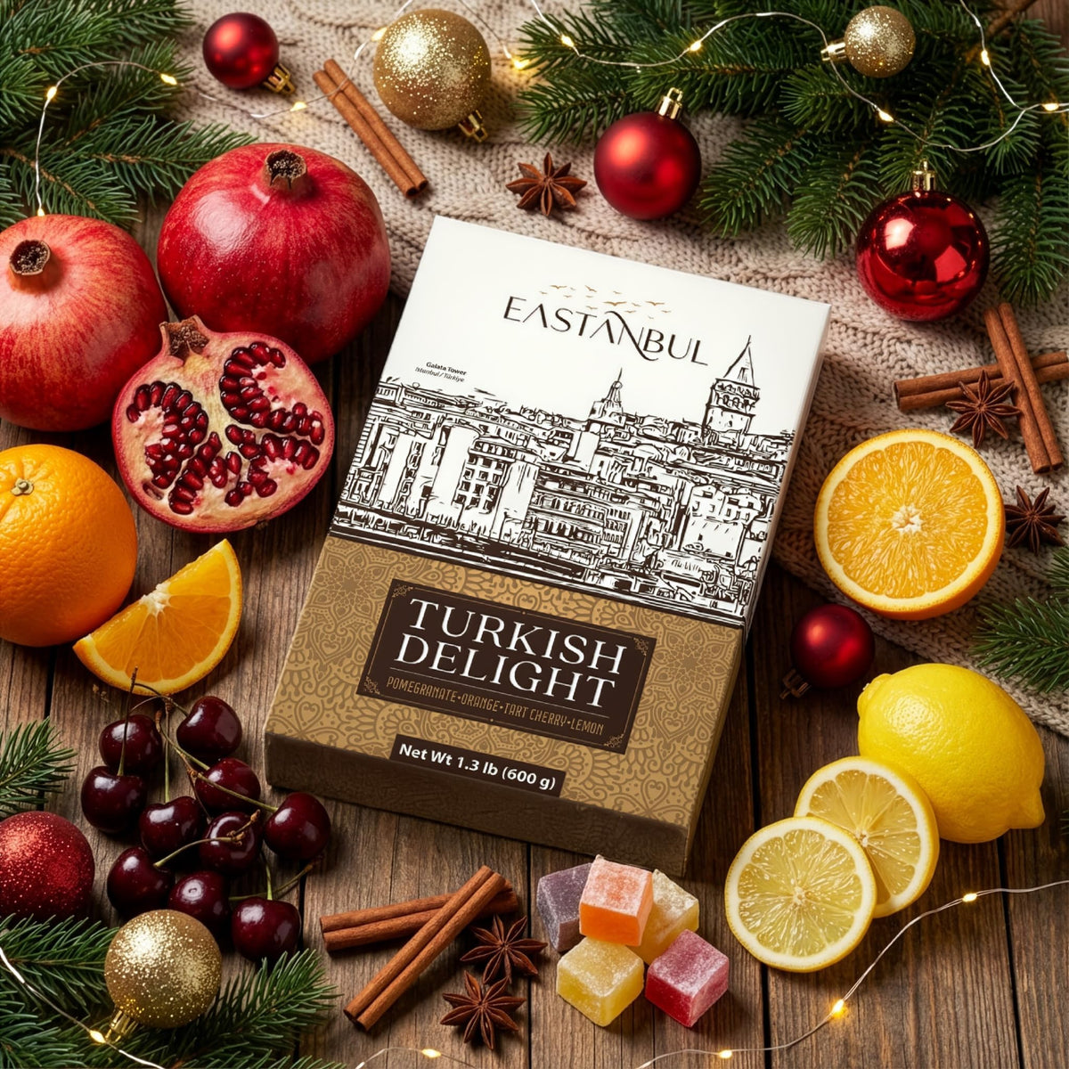 Eastanbul Turkish Delight sugar coating preserves freshness and enhances melt