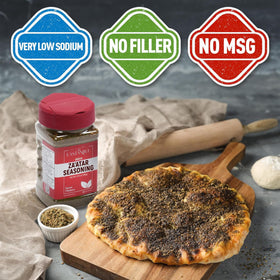 Eastanbul Zaatar spice jar with herby aroma for breads.