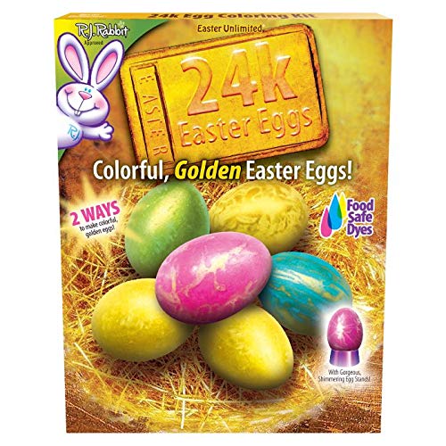 Easter Unlimited decorating tray and egg dipper for easy setup.