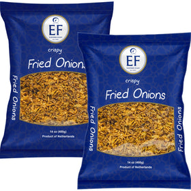 Eastern Feast Crispy Onions pack front view, ideal as topping for soups and salads.