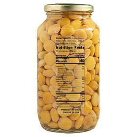 Eastern Feast Lupini beans served on a platter, ideal for salads and antipasti.