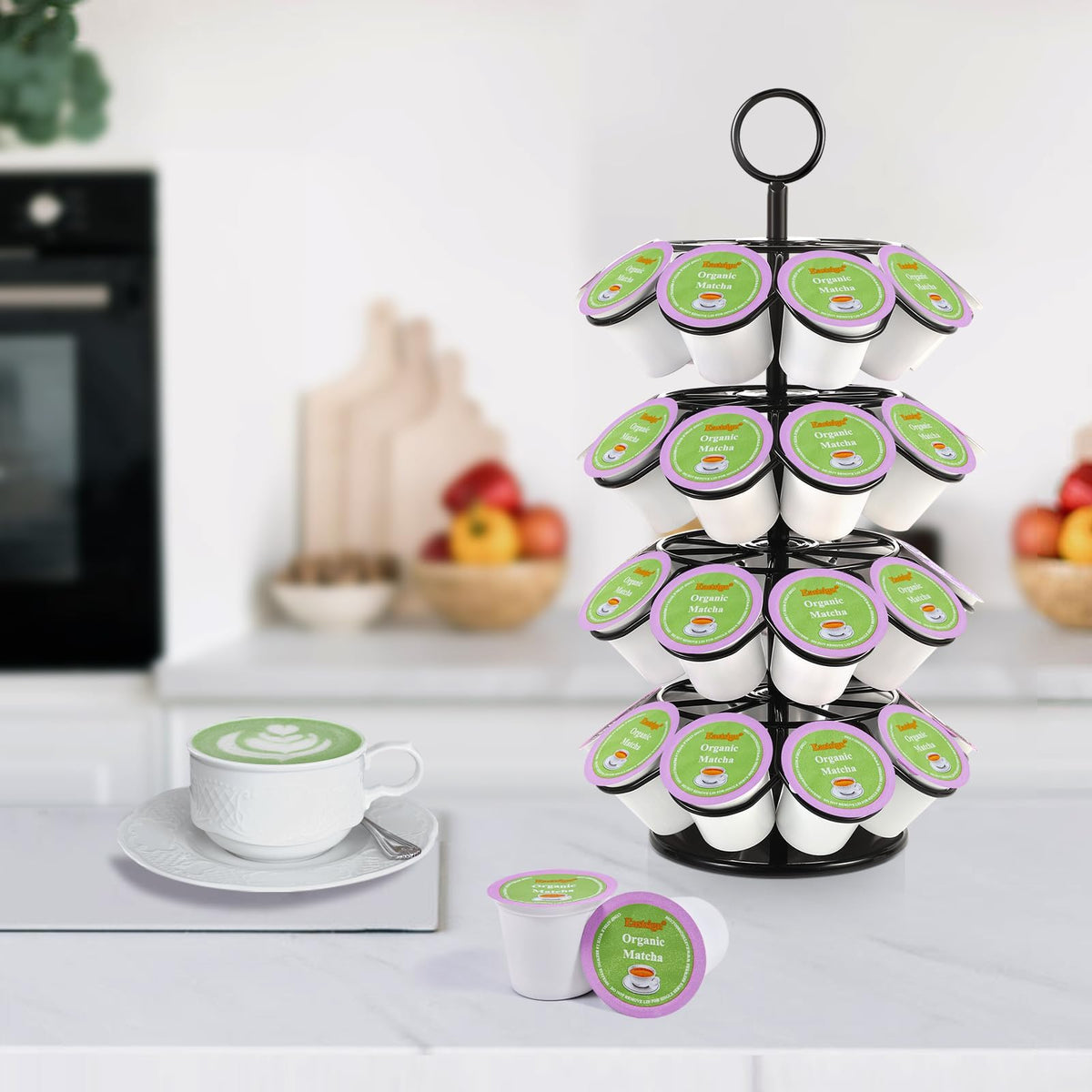 Eastsign Matcha coffee latte with K Cup for a creamy start.