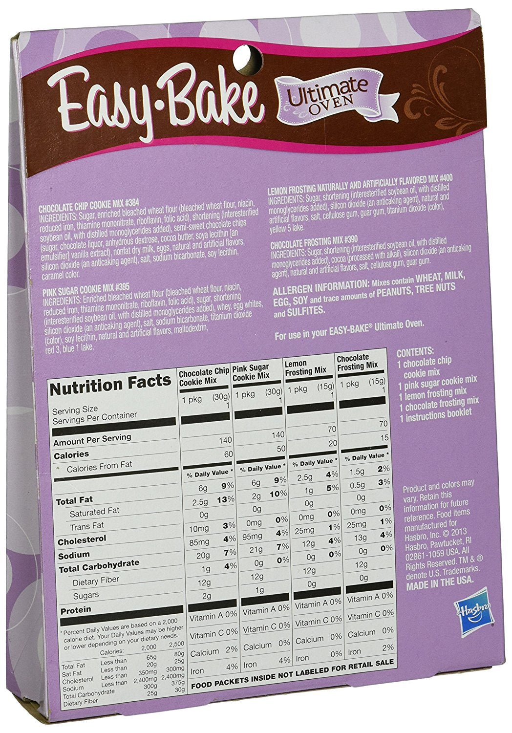 Easy-Bake 5000 Ultimate Oven pink-sugar-cookie-mix ideal for kid-friendly treats