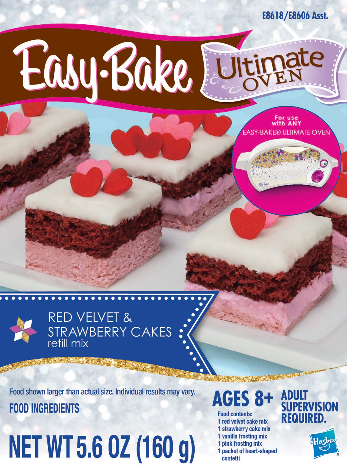 Easy Bake refill 3-pack whoopie pie mix packaging ideal for snacks and party treats