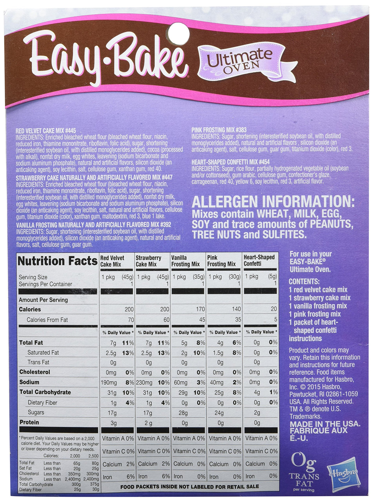 Easy-Bake Strawberry Cake Mix Refill for creative at-home dessert projects.