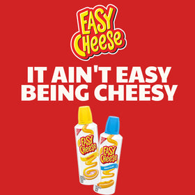 EASY CHEESE cheddar spray on crackers adds savory fun to a platter.