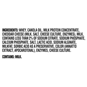 Calcium-rich snack option with convenient shelf-stable storage.
