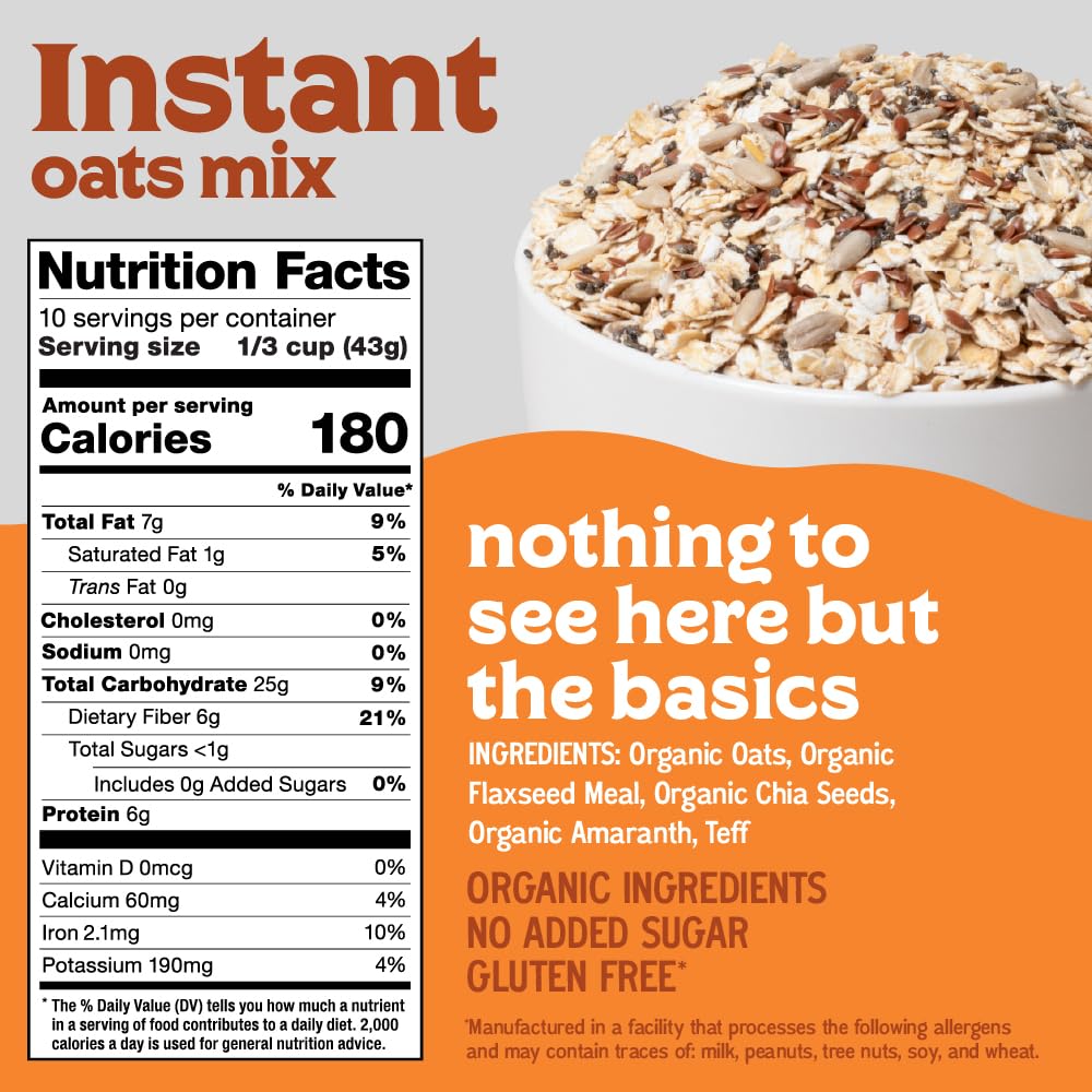 Easy Morning Instant Oatmeal Mix ready in minutes in a serving bowl